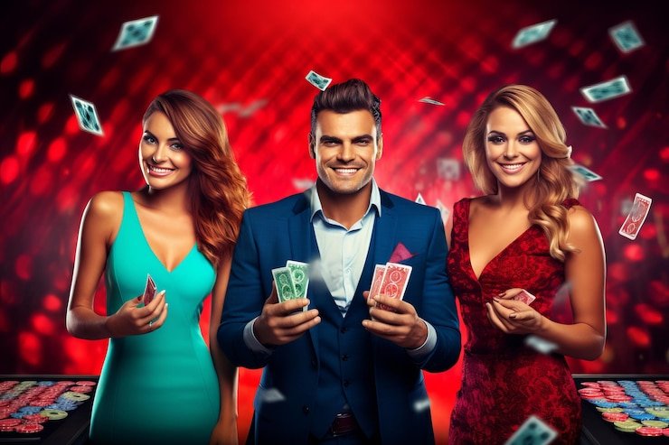 Pengguna ponsel membaca panduan rummy